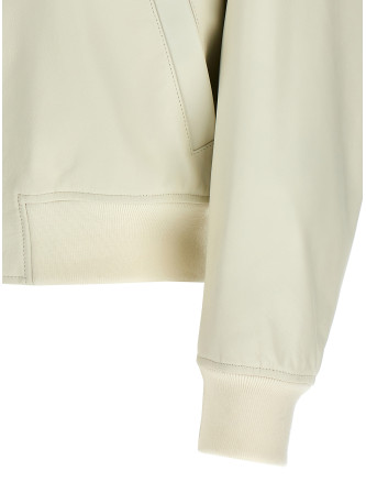 Leather bomber jacket #