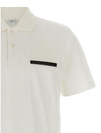 'Leather Tab' polo shirt #