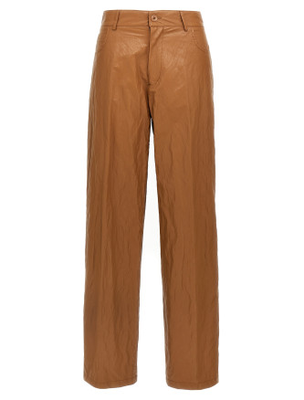 Leather-effect pants