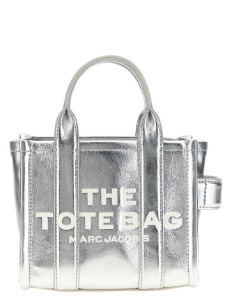 'The Metallic Leather Crossbody Tote' crossbody bag