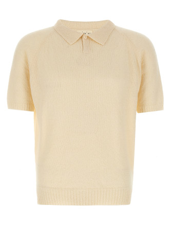 Bouclé polo shirt