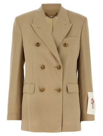 Heraldic buttons blazer