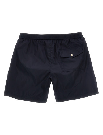 Logo patch swim shorts #