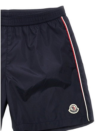 Logo patch swim shorts #