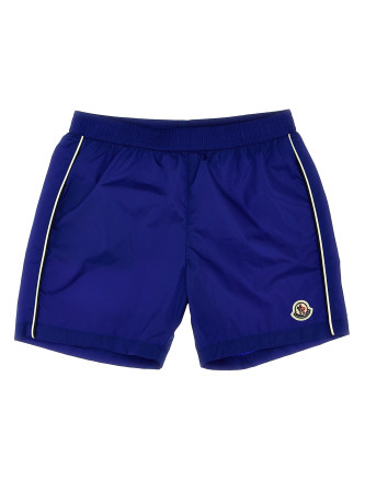 Logo patch swim shorts