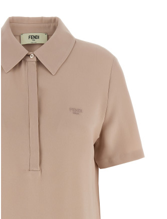 Silk polo shirt #
