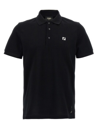 FF metallic logo polo shirt