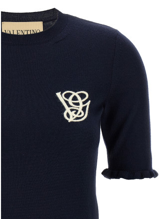 Valentino Garavani VG embroidery top #