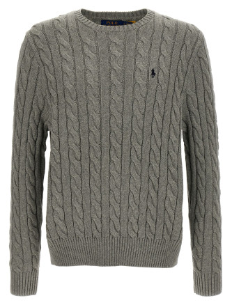 Cotton braided sweater