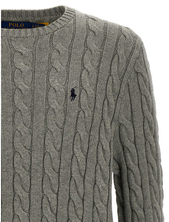 Cotton braided sweater #
