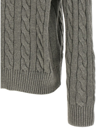 Cotton braided sweater #