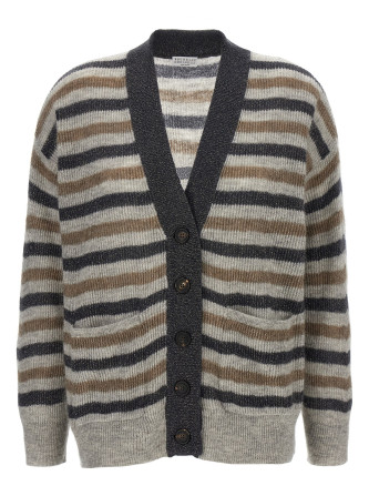 Lurex wool cardigan