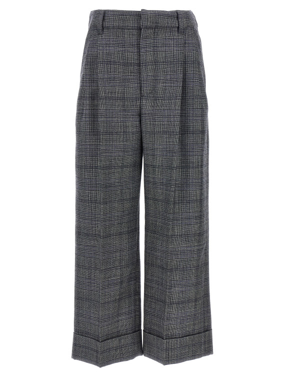 Pied de poule wool pants #1