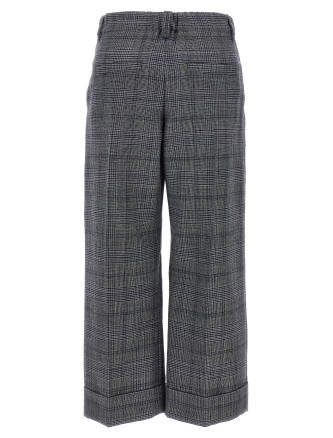 Pied de poule wool pants #
