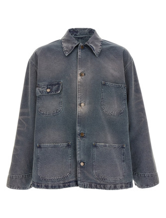 Blouson canvas distressed