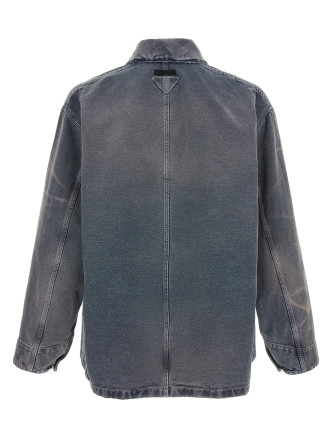 Blouson canvas distressed #