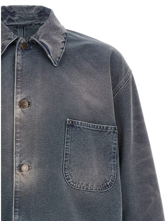 Blouson canvas distressed #