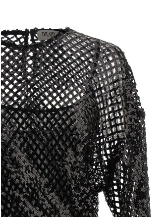 Sequin mesh dress #