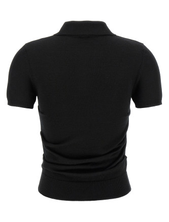 Curled hips polo shirt #