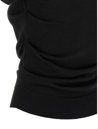 Curled hips polo shirt #