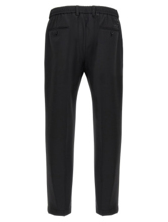 Logo embroidery pants #