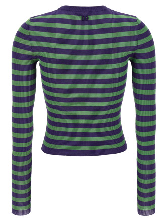 Striped viscose sweater #
