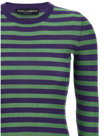 Striped viscose sweater #