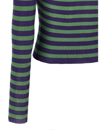 Striped viscose sweater #