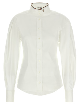 'Shiny Collar Detail' shirt