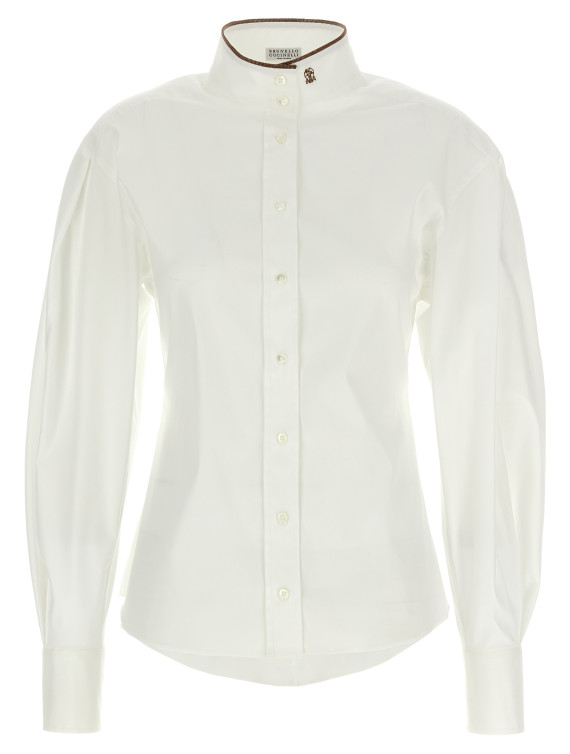 'Shiny Collar Detail' shirt #1