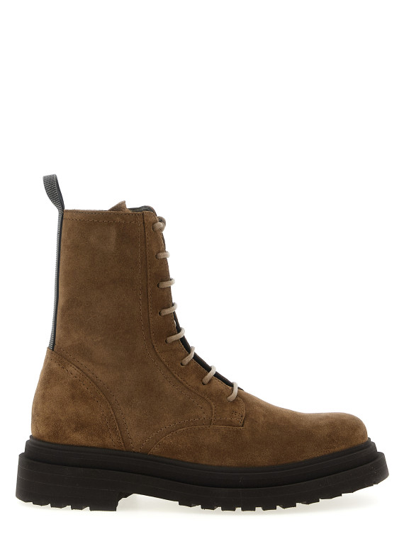 Suede combat boots Monile #1