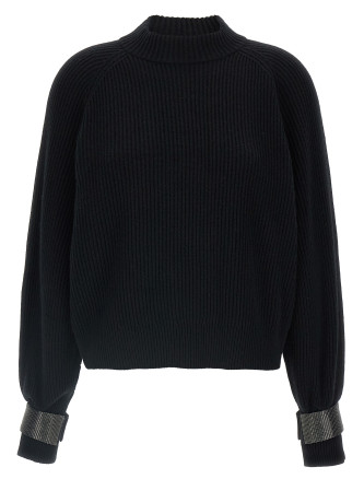 'Monile' cuffs sweater