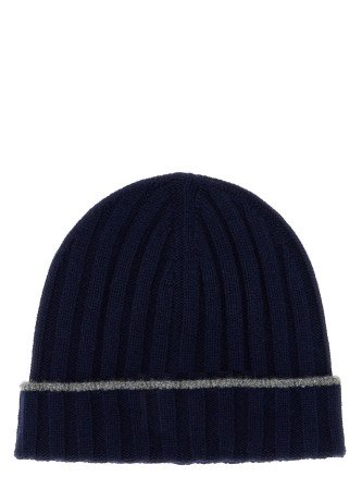 Cashmere turn-up beanie