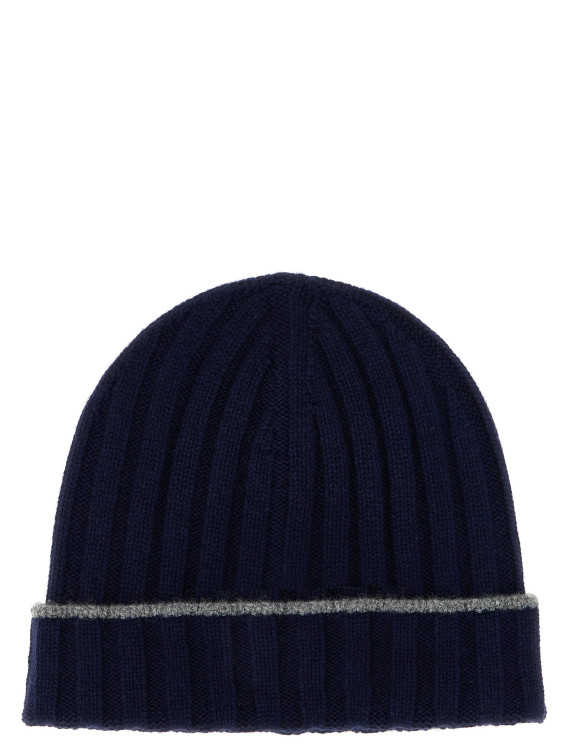 Cashmere turn-up beanie #1