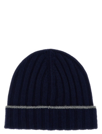 Cashmere turn-up beanie #