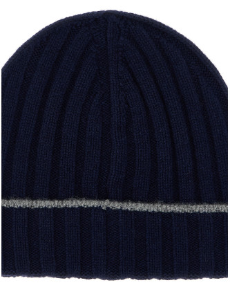 Cashmere turn-up beanie #