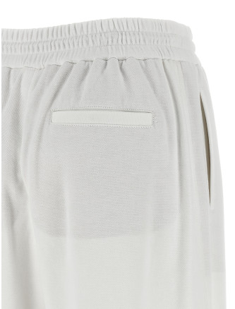 Piqué cotton joggers #