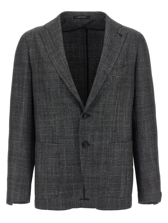 Check patterned blazer #1