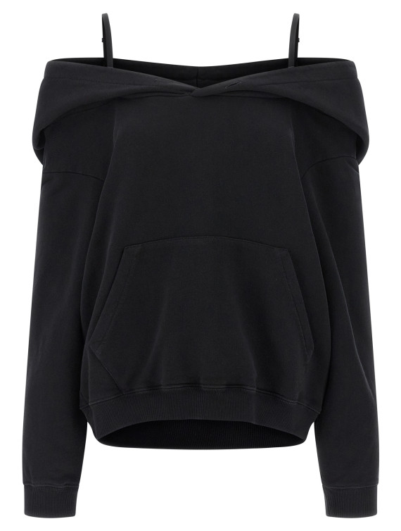 Off-shoulder hoodie #1