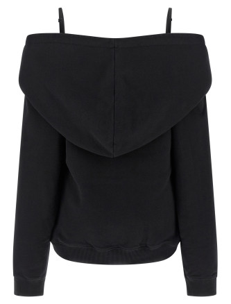 Off-shoulder hoodie #