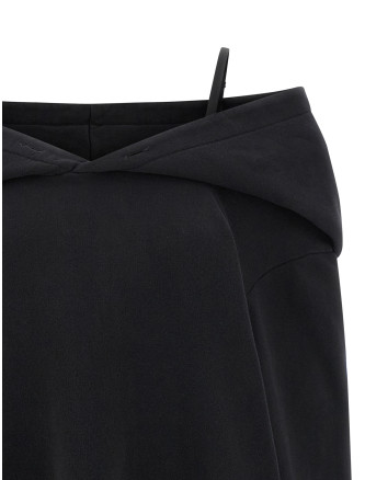 Off-shoulder hooded dress #