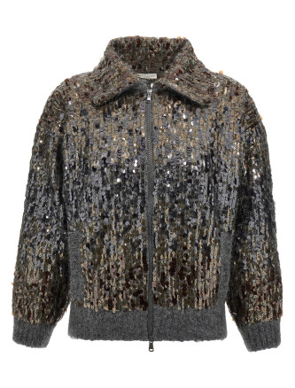 'Dazzling Dégradé Embroidery' cardigan