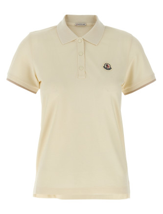 Logo patch polo shirt