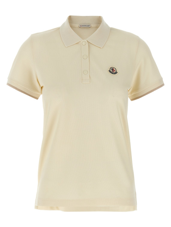 Logo patch polo shirt #1