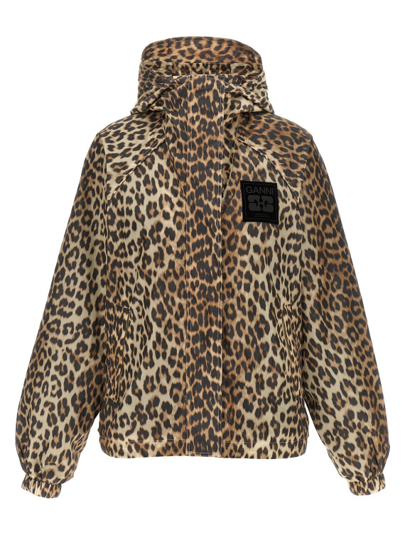 'Leopard Print Nylon' windbreaker #1