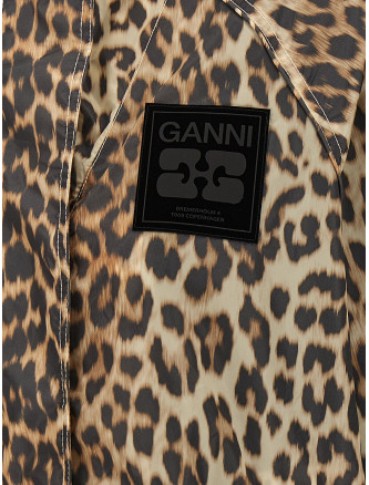 'Leopard Print Nylon' windbreaker #