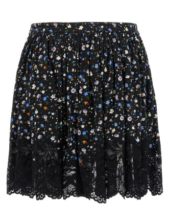 Floral lace skirt #
