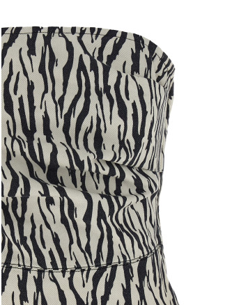 'Printed Denim' top #