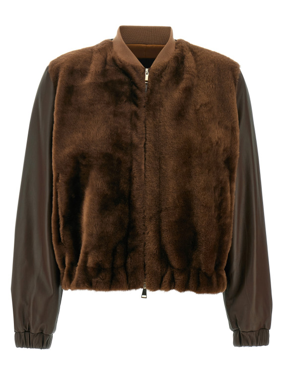 Fur waistcoat bomber jacket #1
