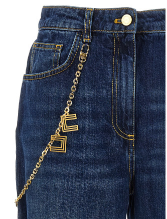 Jewel chain jeans #